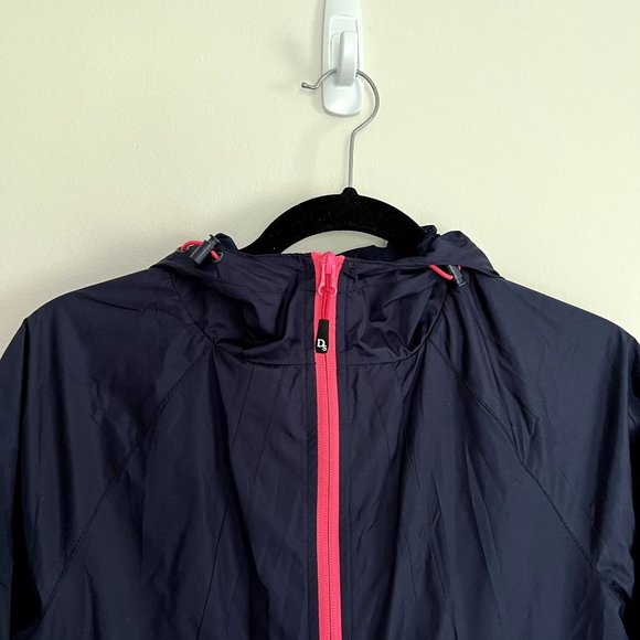 Dover Saddelry Women's Small Lightweight Navy Blue Windbreaker Jacket - Picture 3 of 9